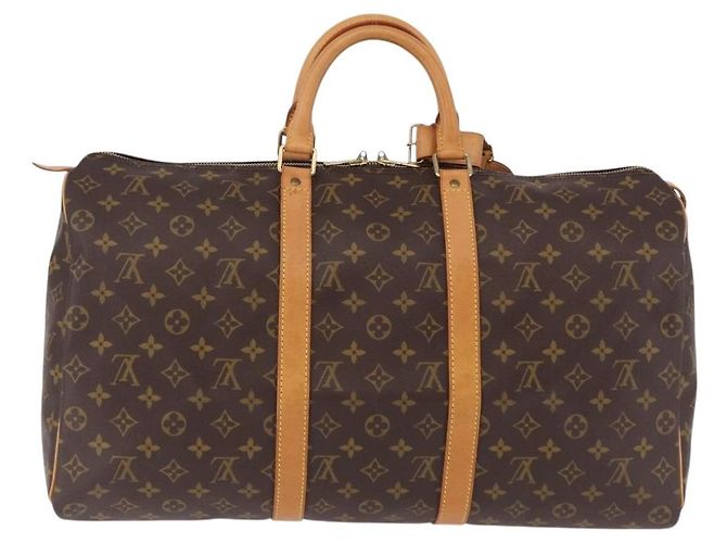LOUIS VUITTON Borsa Boston Monogram Keepall 50 M41426 LV Auth 190417A Monogramma - vista 2