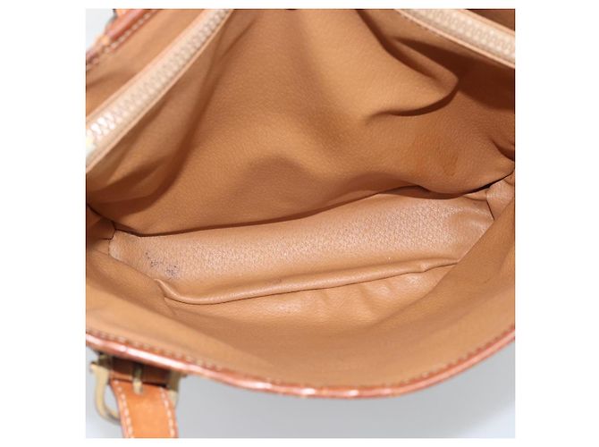 Céline Borsa Tote CELINE Macadam in PVC e pelle marrone con finiture dorate Auth 192720 - vista 10