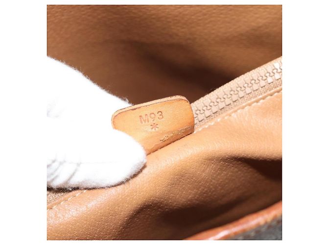 Céline Borsa Tote CELINE Macadam in PVC e pelle marrone con finiture dorate Auth 192720 - vista 12
