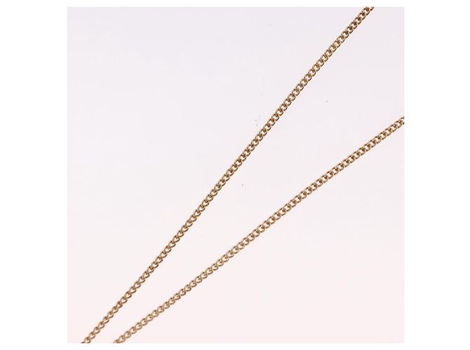 Collana Christian Dior Pearl tTop Metallo Tonalità Oro Auth SW2495 - vista 10