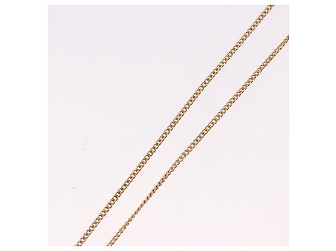 Collana Christian Dior Pearl tTop Metallo Tonalità Oro Auth SW2495 - vista 11