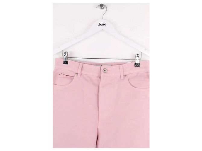 Jeans larghi Loewe rosa in cotone - vista 2