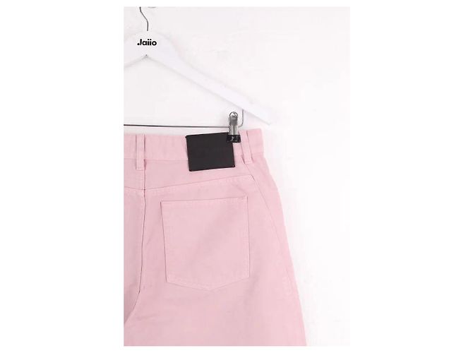 Jeans larghi Loewe rosa in cotone - vista 4