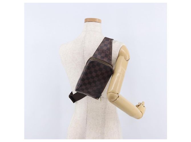 LOUIS VUITTON Borsa a Spalla Damier Ebene Geronimos N51994 LV Auth 191787 - vista 23