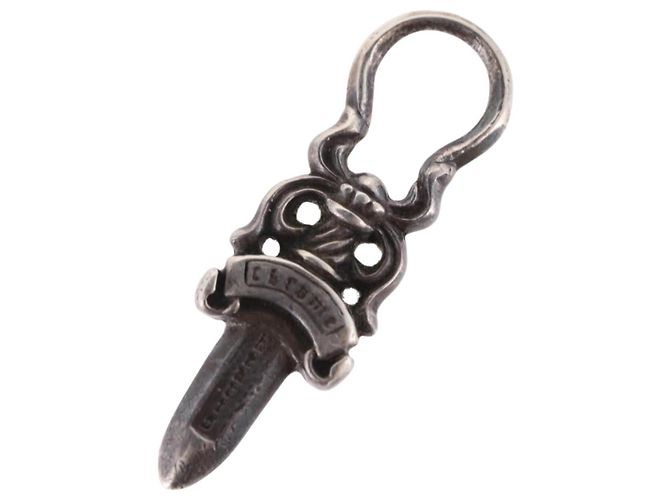 Pendente Charm Daga Chrome Hearts Top Ag925 Silver Auth 190678M Argento - vista 3