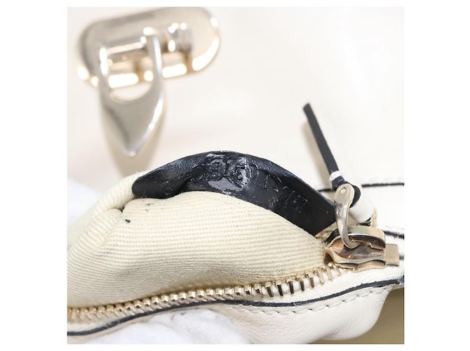Borsa VALENTINO in pelle 2way White Gold Auth BA14307 Bianco D'oro - vista 12