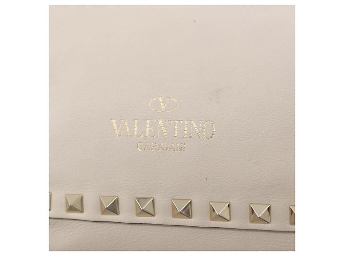 Borsa VALENTINO in pelle 2way White Gold Auth BA14307 Bianco D'oro - vista 18