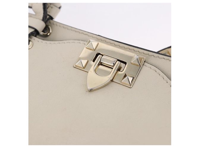 Borsa VALENTINO in pelle 2way White Gold Auth BA14307 Bianco D'oro - vista 19
