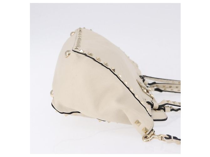 Borsa VALENTINO in pelle 2way White Gold Auth BA14307 Bianco D'oro - vista 3
