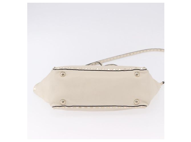 Borsa VALENTINO in pelle 2way White Gold Auth BA14307 Bianco D'oro - vista 5