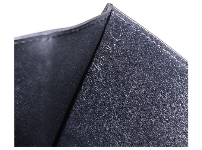 LOUIS VUITTON Epi Montaigne 27 Clutch Bag Black M52652 LV Auth mr2795 Nero - vista 12