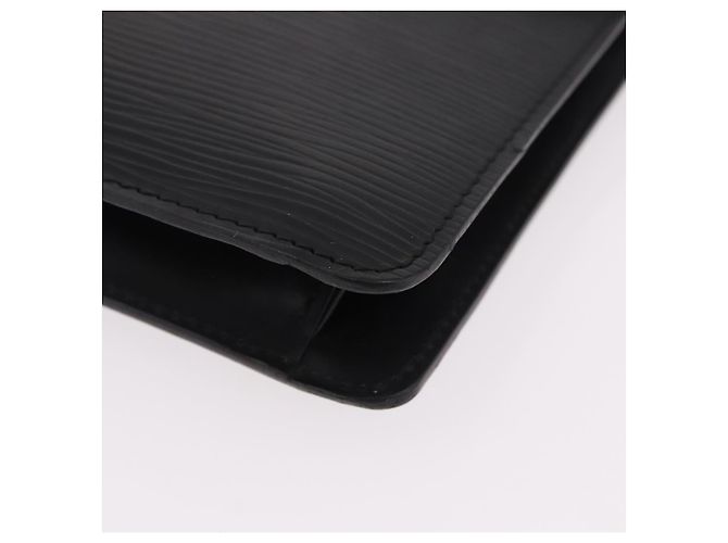 LOUIS VUITTON Epi Montaigne 27 Clutch Bag Black M52652 LV Auth mr2795 Nero - vista 14