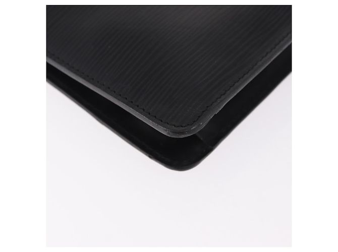 LOUIS VUITTON Epi Montaigne 27 Clutch Bag Black M52652 LV Auth mr2795 Nero - vista 15