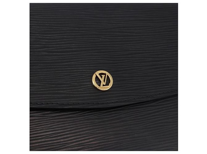 LOUIS VUITTON Epi Montaigne 27 Clutch Bag Black M52652 LV Auth mr2795 Nero - vista 17