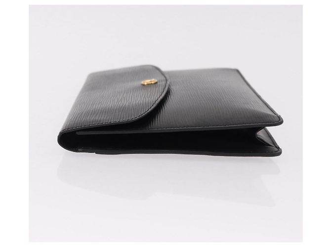 LOUIS VUITTON Epi Montaigne 27 Clutch Bag Black M52652 LV Auth mr2795 Nero - vista 4