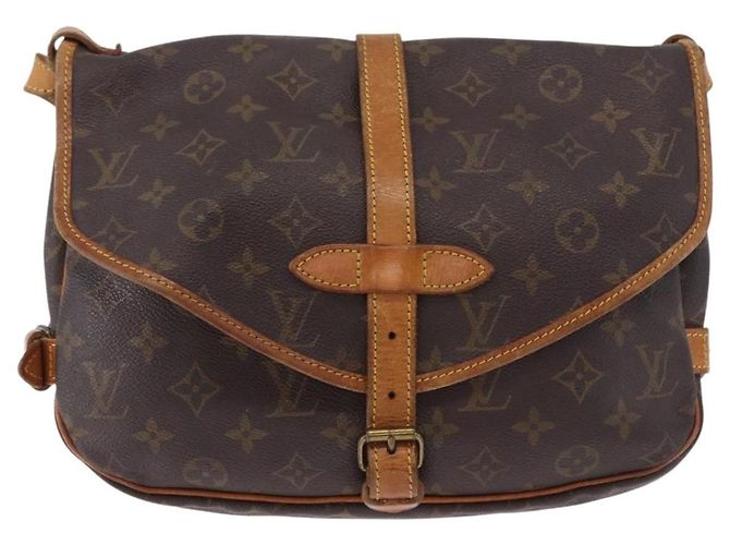 LOUIS VUITTON Borsa a Spalla Monogram Saumur 30 M42256 LV Auth ka5313 Monogramma - vista 13