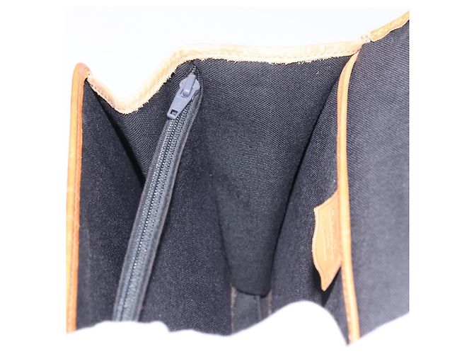 Borsa Christian Dior Trotter Canvas PVC 2way Navy Gold Auth 192200 D'oro Blu navy - vista 20