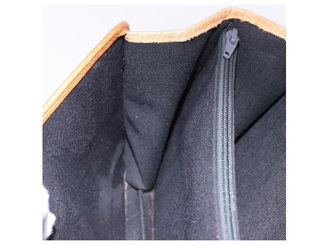 Borsa Christian Dior Trotter Canvas PVC 2way Navy Gold Auth 192200 D'oro Blu navy - vista 22