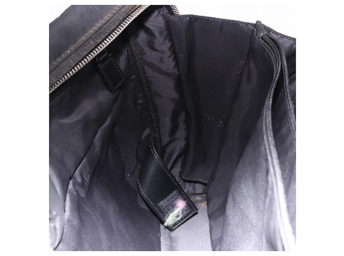 Borsa GUCCI in tela nera e argento Auth bs36102 Nero - vista 22