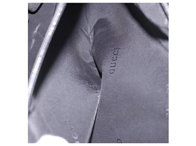 Borsa GUCCI in tela nera e argento Auth bs36102 Nero - vista 25
