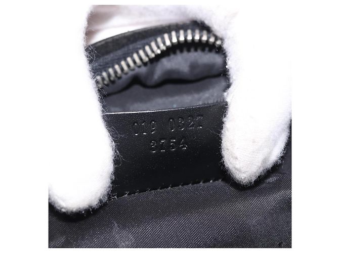Borsa GUCCI in tela nera e argento Auth bs36102 Nero - vista 27