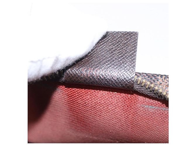 LOUIS VUITTON Damier Ebene Trousse Make Up Pouch N51982 LV Auth ka5246 - vista 12
