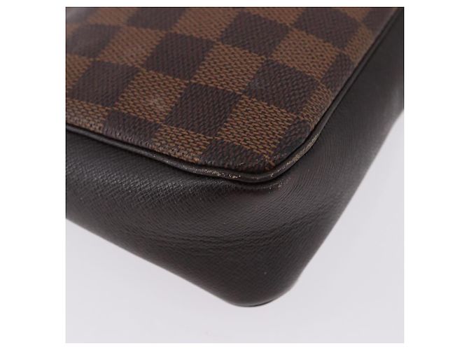 LOUIS VUITTON Damier Ebene Trousse Make Up Pouch N51982 LV Auth ka5246 - vista 14