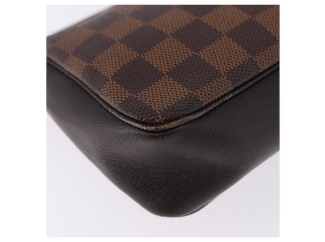 LOUIS VUITTON Damier Ebene Trousse Make Up Pouch N51982 LV Auth ka5246 - vista 16