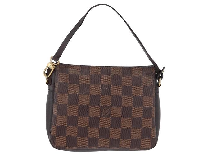 LOUIS VUITTON Damier Ebene Trousse Make Up Pouch N51982 LV Auth ka5246 - vista 2