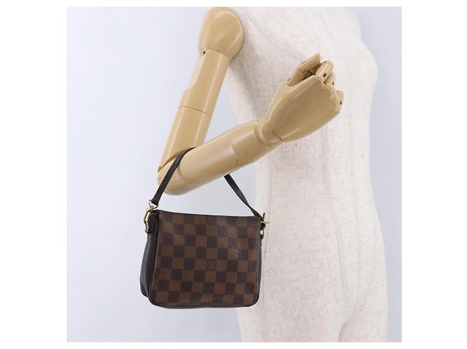 LOUIS VUITTON Damier Ebene Trousse Make Up Pouch N51982 LV Auth ka5246 - vista 20