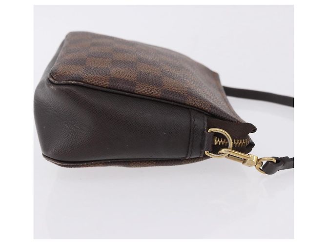 LOUIS VUITTON Damier Ebene Trousse Make Up Pouch N51982 LV Auth ka5246 - vista 3