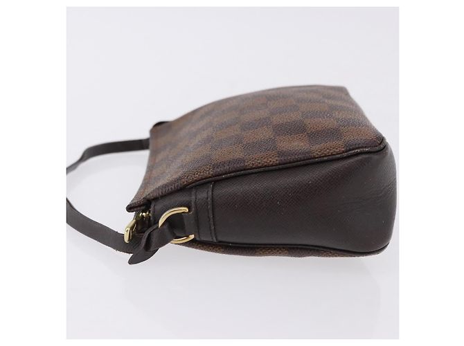 LOUIS VUITTON Damier Ebene Trousse Make Up Pouch N51982 LV Auth ka5246 - vista 4