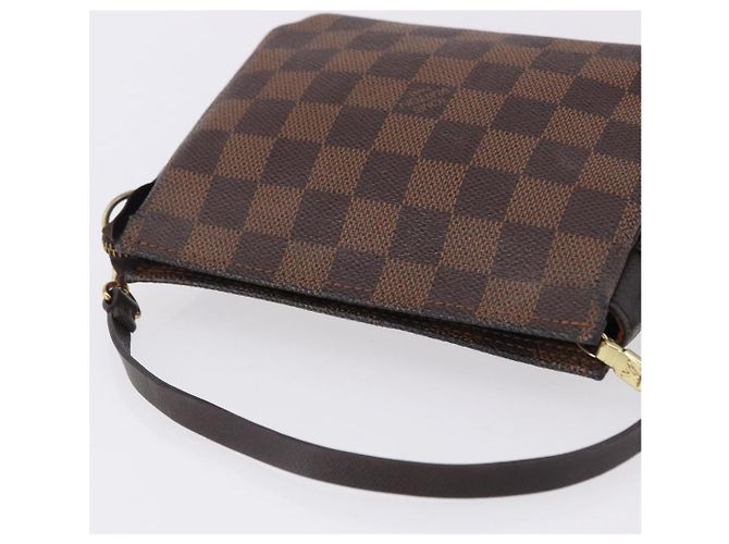 LOUIS VUITTON Damier Ebene Trousse Make Up Pouch N51982 LV Auth ka5246 - vista 6