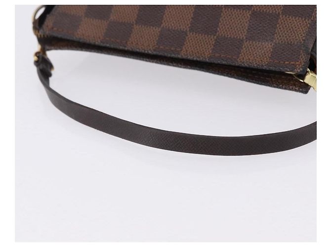 LOUIS VUITTON Damier Ebene Trousse Make Up Pouch N51982 LV Auth ka5246 - vista 7