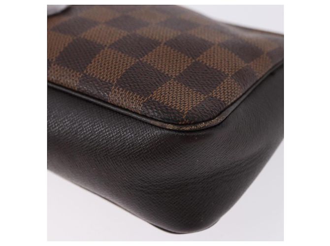 LOUIS VUITTON Damier Ebene Trousse Make Up Pouch N51982 LV Auth ka5246 - vista 9