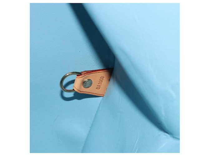 LOUIS VUITTON Monogram Vernis Mercer Boston Bag Baby Blue M91001 LV Auth 191782 Blu chiaro - vista 12