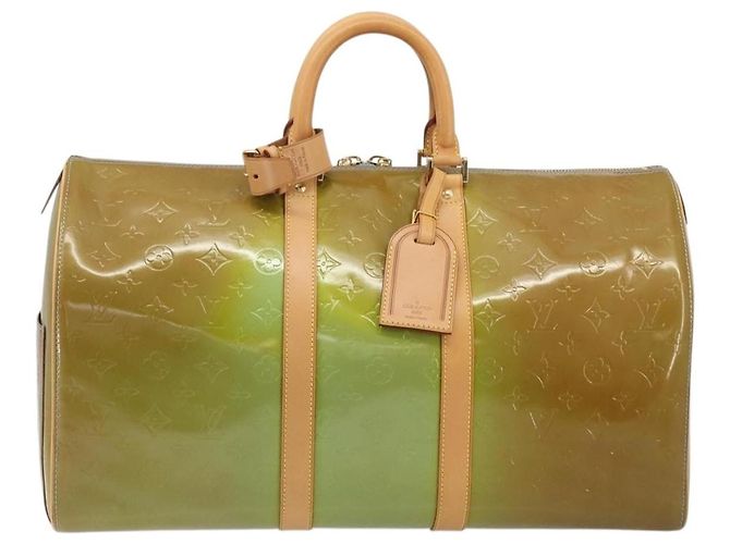 LOUIS VUITTON Monogram Vernis Mercer Boston Bag Baby Blue M91001 LV Auth 191782 Blu chiaro - vista 13