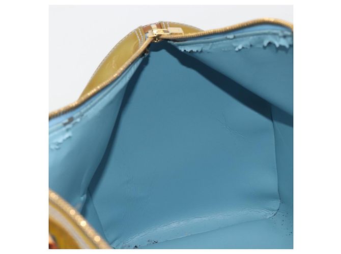 LOUIS VUITTON Monogram Vernis Mercer Boston Bag Baby Blue M91001 LV Auth 191782 Blu chiaro - vista 21