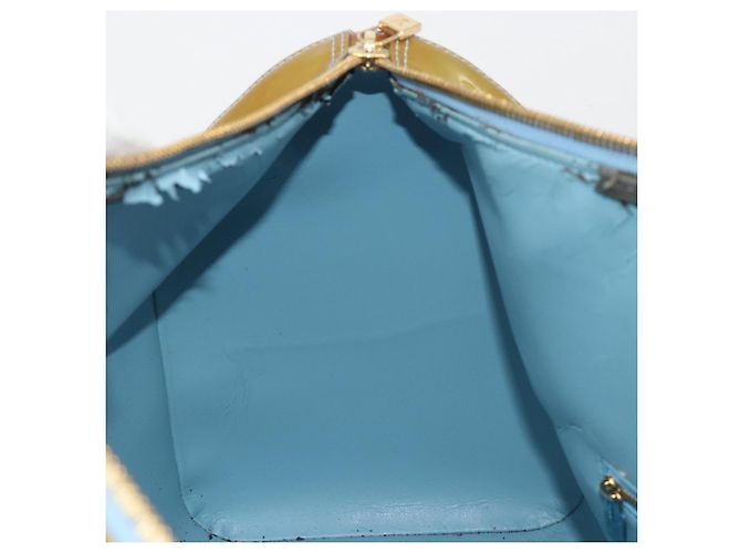 LOUIS VUITTON Monogram Vernis Mercer Boston Bag Baby Blue M91001 LV Auth 191782 Blu chiaro - vista 22