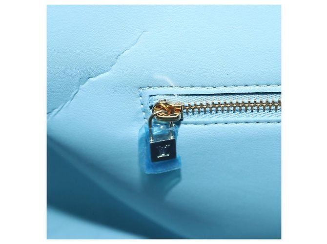 LOUIS VUITTON Monogram Vernis Mercer Boston Bag Baby Blue M91001 LV Auth 191782 Blu chiaro - vista 23