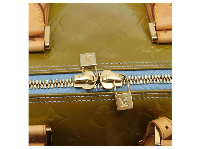 LOUIS VUITTON Monogram Vernis Mercer Boston Bag Baby Blue M91001 LV Auth 191782 Blu chiaro - vista 9