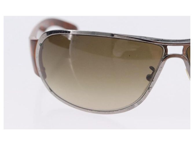 Occhiali da Sole PRADA Plastica Metallo 3 Set Nero Marrone Auth SW2622 - vista 10