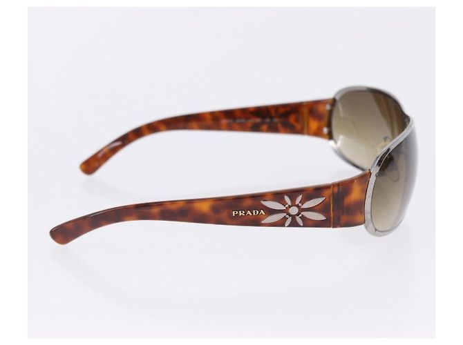 Occhiali da Sole PRADA Plastica Metallo 3 Set Nero Marrone Auth SW2622 - vista 12