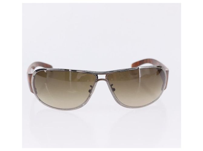 Occhiali da Sole PRADA Plastica Metallo 3 Set Nero Marrone Auth SW2622 - vista 8