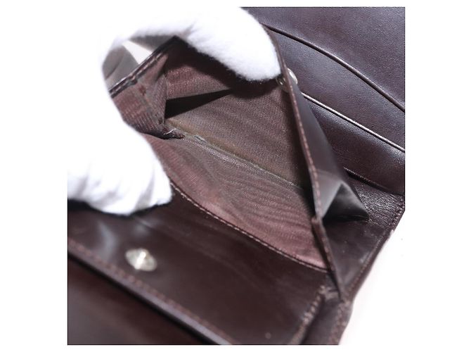 FENDI Zucca Canvas Wallet Black Brown Auth bs36073 - view 11