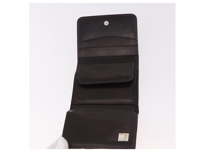 FENDI Zucca Canvas Wallet Black Brown Auth bs36073 - view 8