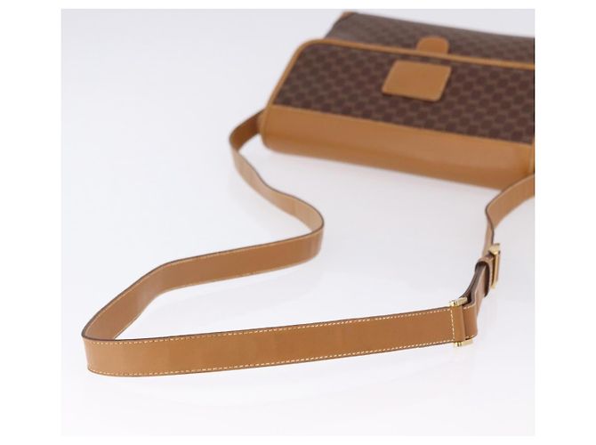 Bolsa de Ombro GUCCI Micro GG Supreme PVC Marrom Ouro 001 261 0688 Auth BA14319A Dourado - vista 7