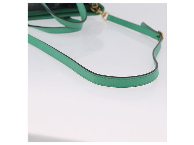 Borsa GUCCI in pelle 2way Verde Oro 319795 Auth 192124V D'oro - vista 10