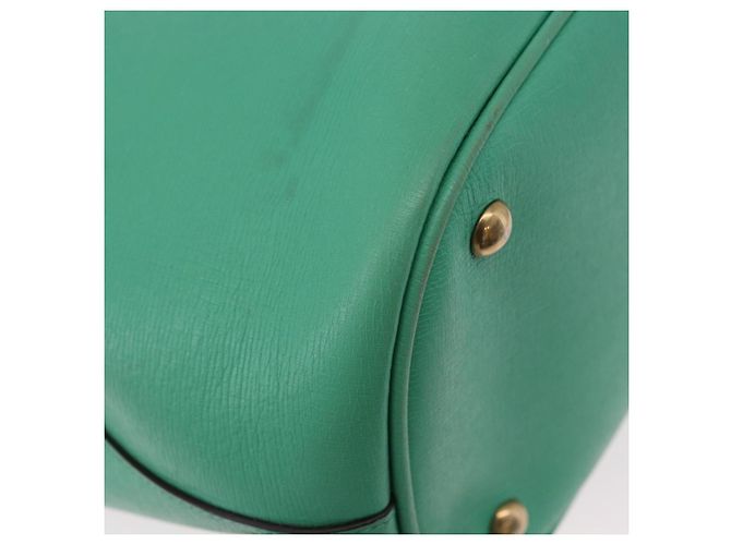 Borsa GUCCI in pelle 2way Verde Oro 319795 Auth 192124V D'oro - vista 15