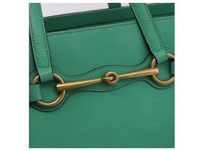 Borsa GUCCI in pelle 2way Verde Oro 319795 Auth 192124V D'oro - vista 17